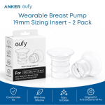 eufy Original 19mm Breast Pump Sizing Inserts (2-Pack) | E10, E20, S1 & S1 Pro